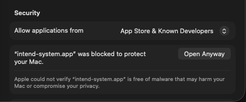 Mac Security Warning Alternative